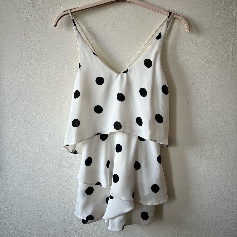 NWT B Darlin White and Black Romper | Size 3/4